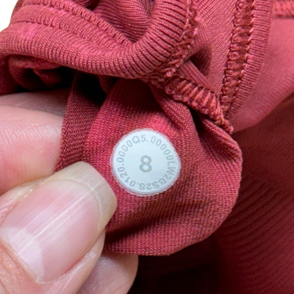Lululemon Ebb To Street Bra A/B Cup Stone Wash Chianti Seamless W2BS2S Size 8 - Picture 14 of 15